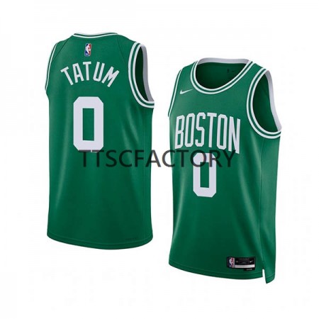 Muške NBA Dres Boston Celtics Jayson Tatum 0 Nike 2022-23 Icon Edition Green Swingman